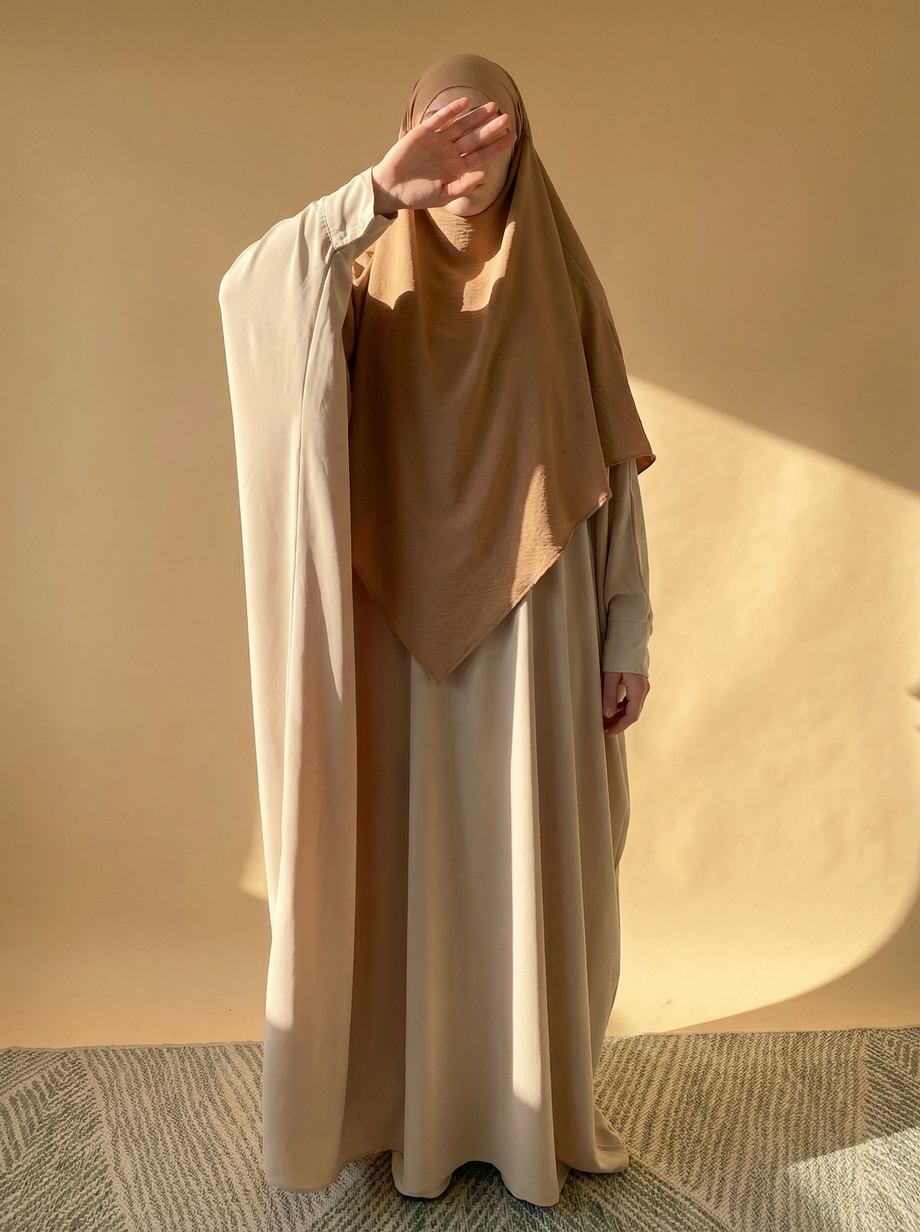 Khimar 2-Piece Set Daily - variante beige
