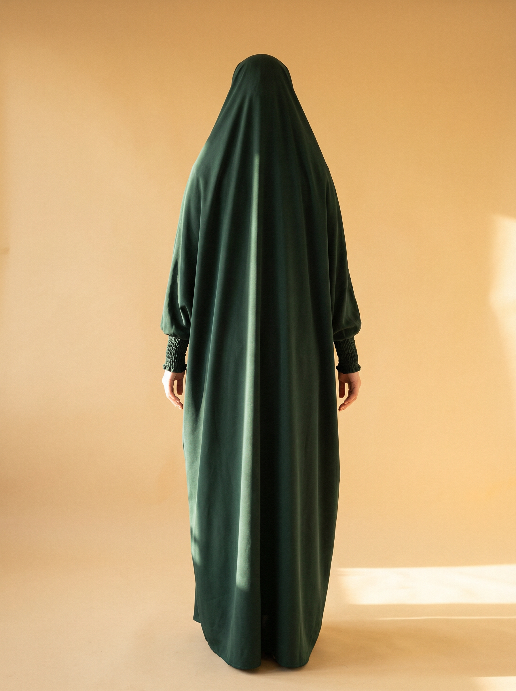 Abaya Open-front Sage - retro