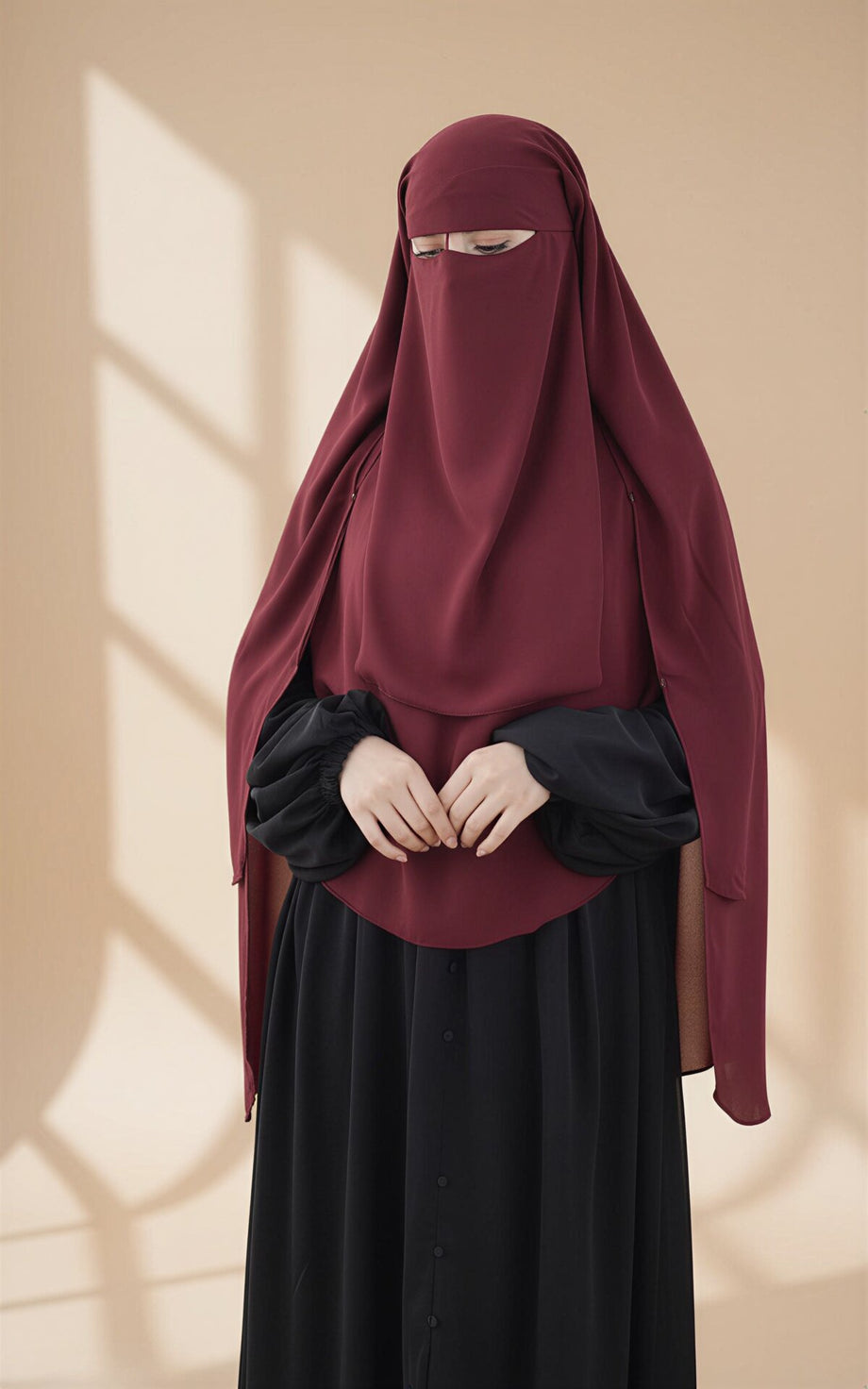 Niqab Half 2-layer