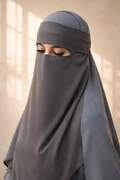 Niqab Half 1-layer Elastic